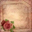 Card for greeting or invitation on the vintage background