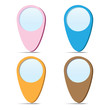Set of speech bubbles.