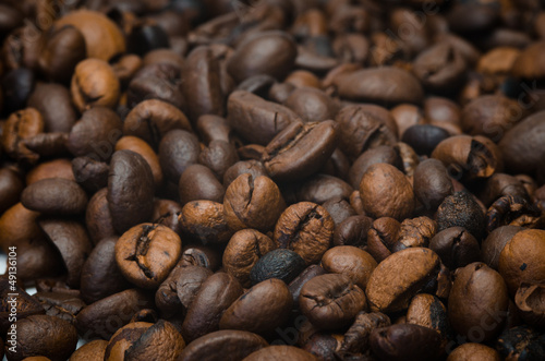 Photo: closeup von kaffeebohnen closeup von kaffeebohnen
