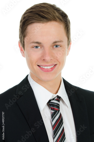 Photo: sympathischer junger geschäftsmann sympathischer junger geschäftsmann