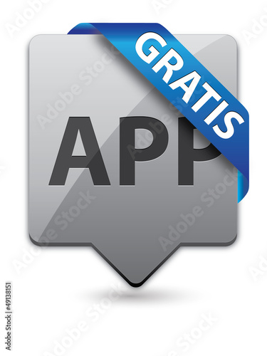 Vector: App Pointer Button Gratis Blau App Pointer Button Gratis Blau