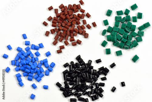 Photo: 4 dyed polymer resins 4 dyed polymer resins