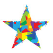 Abstract color star