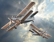 The Fighters. Retro technology theme.