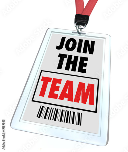 Illustration: Join the Team - Lanyard and Badge Join the Team - Lanyard and Badge