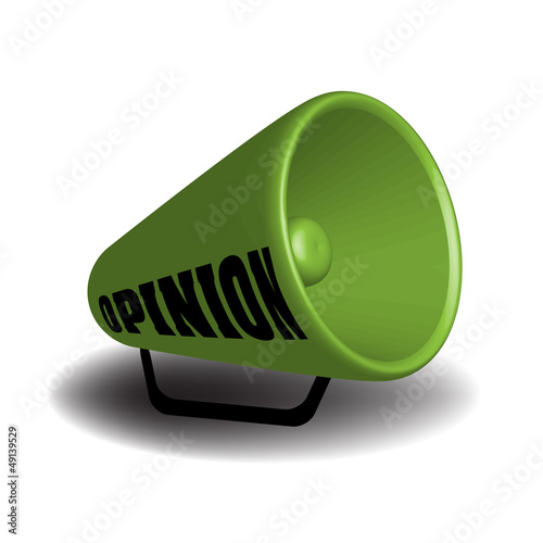 Vector: Opinion megaphone Opinion megaphone