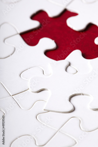 Photo: piece of jigsaw puzzle piece of jigsaw puzzle