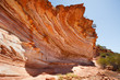 Colourful layered rock