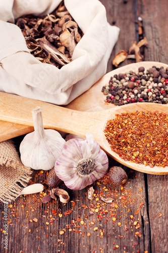 Photo: Various spices for cooking Various spices for cooking