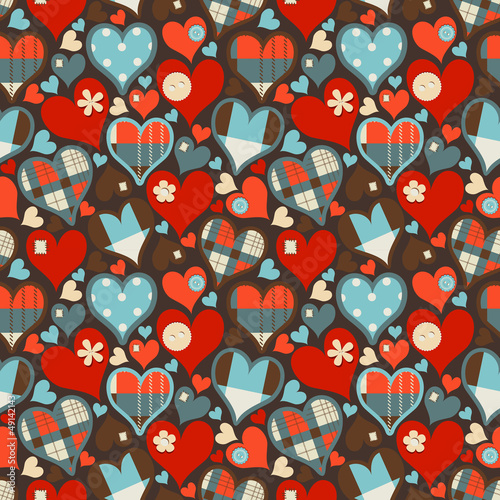 Vector: Hearts seamless pattern vector Hearts seamless pattern vector