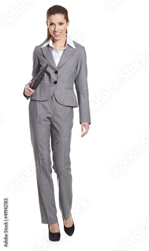 Photo: business woman, isolated on white background business woman, isolated on white background