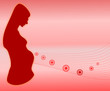 Pink Pregnancy Background