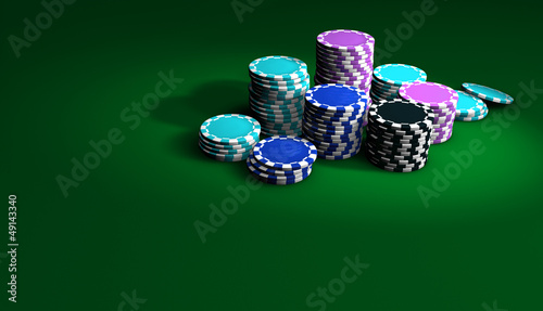 Illustration: Poker And Casino Chips Background Poker And Casino Chips Background