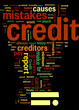 Common credit mistakes Concept