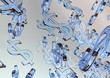 Illustration: Dollar Currency background - blue - Dollar Currency background - blue -