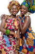 Beautiful African fashion models.