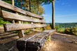 Bank mit Aussicht - Wanderweg im Dahner Felsenland