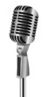 Retro Microphone On Stand