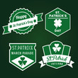 Happy St.Patrick old-fashioned badges
