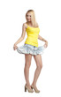 blond girl portrait full