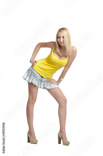 Photo: blond girl portrait full blond girl portrait full