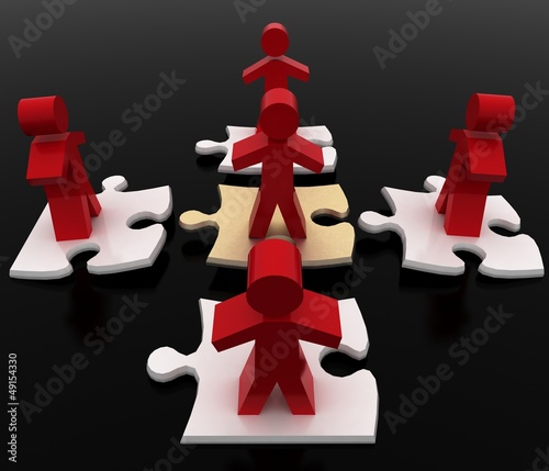 Illustration: Conceptual leadership concept Conceptual leadership concept