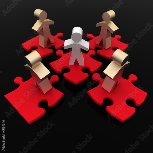 Illustration: Conceptual leadership concept Conceptual leadership concept