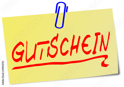 Vector: Gutschein Post It gelb #130203-svg04 Gutschein Post It gelb #130203-svg04