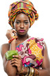African-american fashion model.