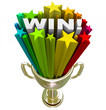 Win Word in Trophy - Burst of Stars Fireworks