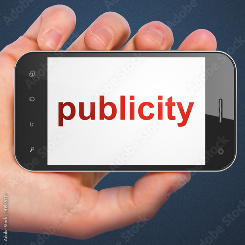 Illustration: Marketing concept: smartphone with Publicity Marketing concept: smartphone with Publicity