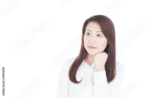 Photo: 考える女性 考える女性