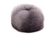 mink hat isolated on white