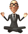 Zen businessman