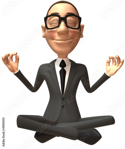 Illustration: Zen businessman Zen businessman