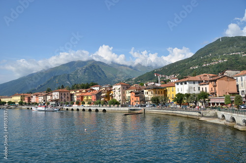 Photo: Gravedonna town at the famous Italian lake Como Gravedonna town at the famous Italian lake Como