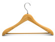 Single isolated wooden hanger 1