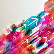Abstract arrows background.