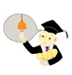 Graduate with idea