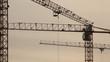Lifting construction crane. construction site 