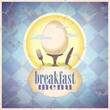 Retro restaurant menu card design template