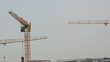 Lifting construction crane. construction site 