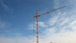 Lifting construction crane. construction site 