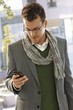 Young businessman with mobilephone