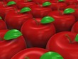 3d red apples background