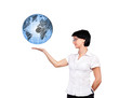 woman and earth