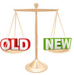 Old Vs New Words on Balance Scale Weighing Comparison