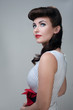 young woman, retro styling
