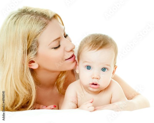 Photo: happy mother with baby happy mother with baby