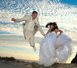 Happy married couple.